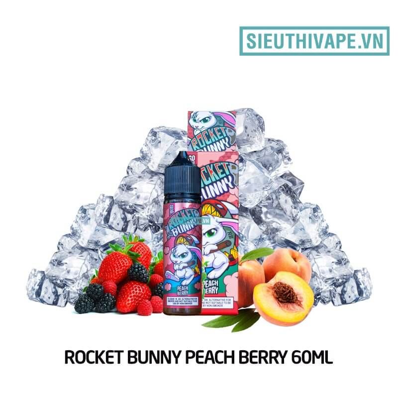  Rocket Bunny Peach Berry 60ml - Tinh Dầu Vape Malaysia 