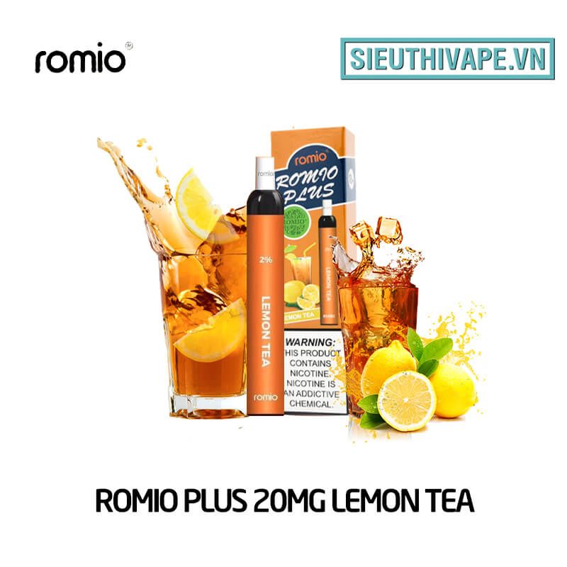  Romio Plus 20mg Lemon Tea - Disposable Pod dùng 1 lần 