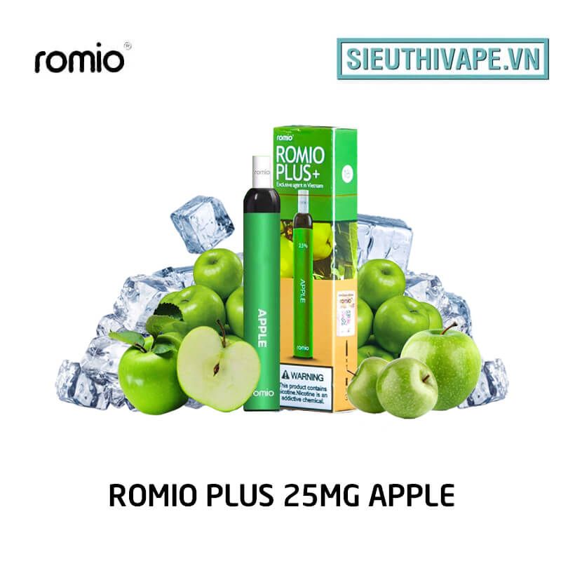  Romio Plus 25mg Apple - Disposable Pod dùng 1 lần 