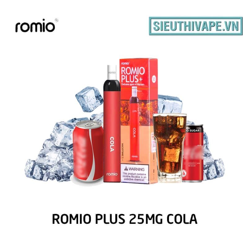  Romio Plus 25mg Cola - Disposable Pod dùng 1 lần 