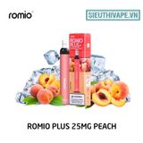  Romio Plus 25mg Peach - Disposable Pod dùng 1 lần 