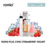  Romio Plus 25mg Strawberry Yogurt - Disposable Pod dùng 1 lần 