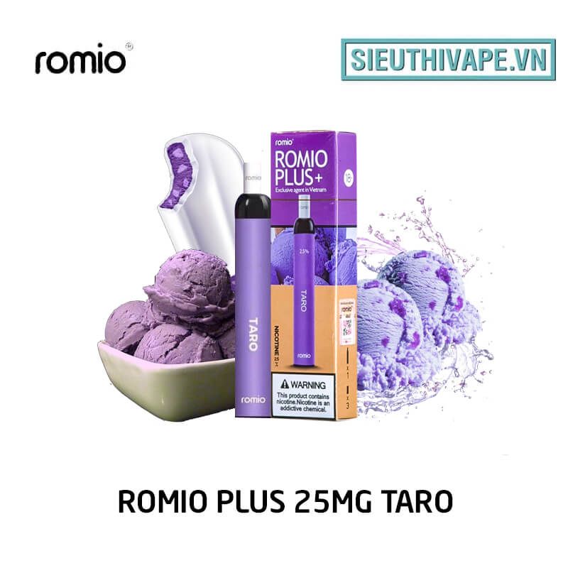  Romio Plus 25mg Taro - Disposable Pod dùng 1 lần 