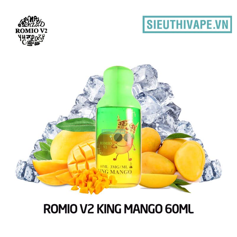  Romio V2 King Mango 60ml - Tinh Dầu Vape Freebase 