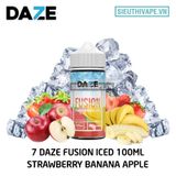  7 Daze Fusion Iced Strawberry Banana Apple 100ml - Tinh Dầu Vape Chính Hãng 