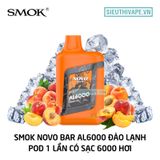  Smok Novo Bar Al Peach Ice - Pod 1 Lần Có Sạc 6000 Hơi 