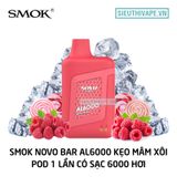  Smok Novo Bar Al Razz Candy - Pod 1 Lần Có Sạc 6000 Hơi 