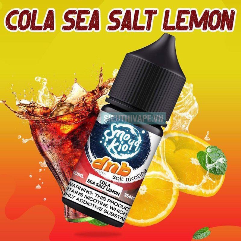  Smokio 49 DNB Salt Cola Sea Salt Lemon 30ml - Tinh Dầu Saltnic Chính Hãng 