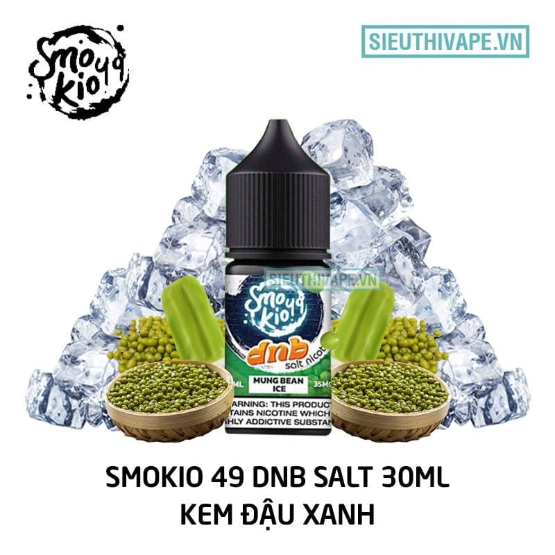  Smokio 49 DNB Salt Mung Bean 30ml - Tinh Dầu Saltnic Chính Hãng 