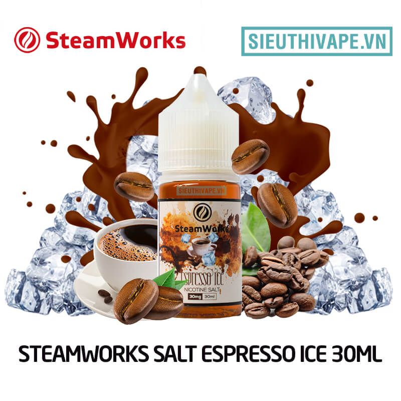  Steamworks Salt Espresso Ice 30ml - Tinh Dầu Saltnic UK 