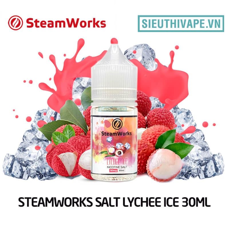  Steamworks Salt Lychee Ice 30ml - Tinh Dầu Saltnic UK 