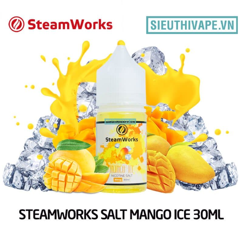  Steamworks Salt Mango Ice 30ml - Tinh Dầu Saltnic UK 