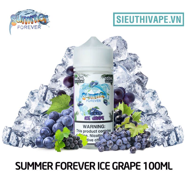  Summer Forever Ice Grape 100ml  - Tinh Dầu Vape Chính Hãng 