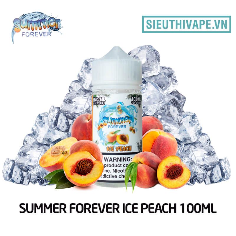  Summer Forever Ice Peach 100ml  - Tinh Dầu Vape Chính Hãng 