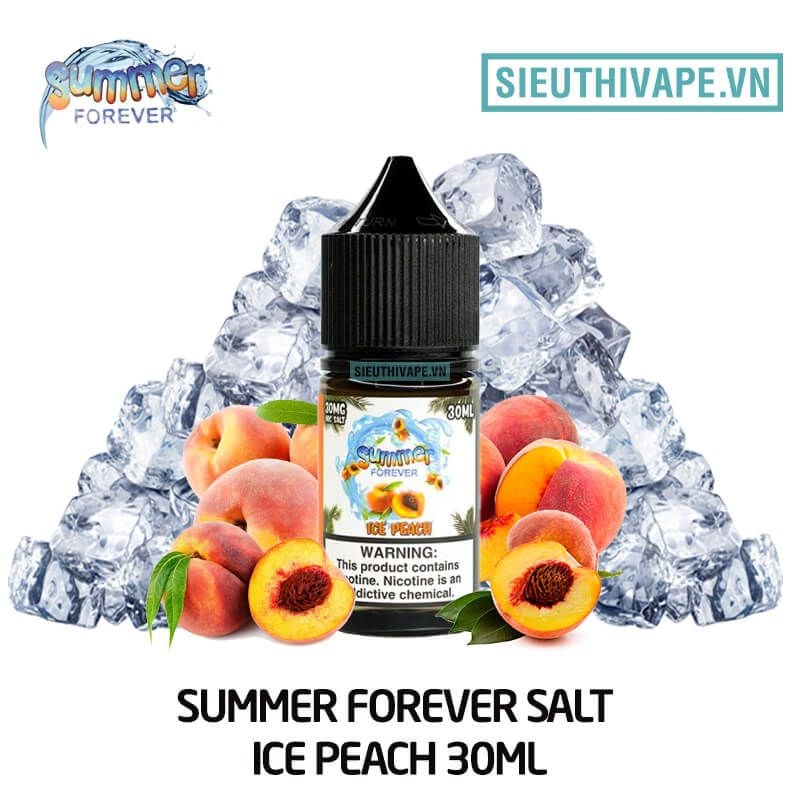  Summer Forever Salt Ice Peach 30ml  - Tinh Dầu Salt Nic Mỹ 