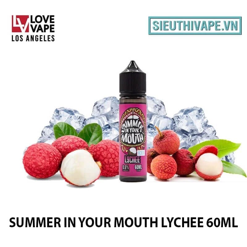  Summer In Your Mouth Lychee 60ml - Tinh Dầu Vape Mỹ 