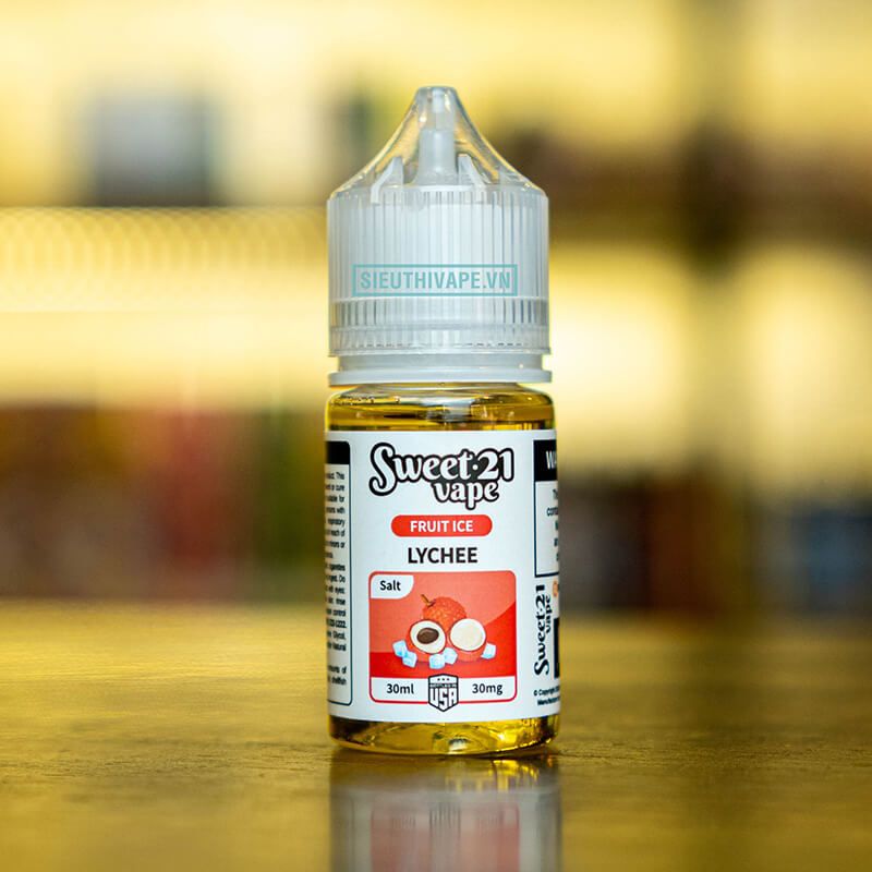  Sweet 21 Vape Fruity Ice Salt Lychee 30ml - Tinh Dầu Salt Nic Mỹ 