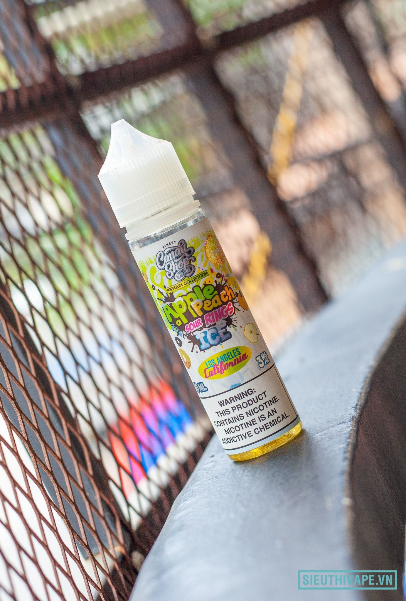  The Finest Apple Peach Sour Rings 60ml - Tinh Dầu Vape Mỹ 