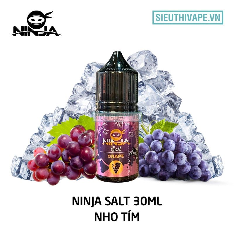  Ninja Salt Grape 30ml - Tinh Dầu Saltnic Chính Hãng 