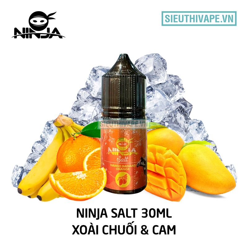  Ninja Salt Mango Banana Orange 30ml - Tinh Dầu Saltnic Chính Hãng 