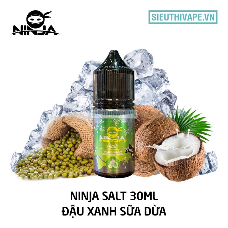  Ninja Salt Mung Bean Coconut Milk 30ml - Tinh Dầu Saltnic Chính Hãng 