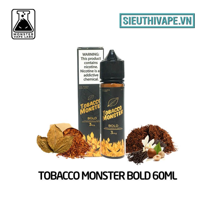  Tobacco Monster Bold 60ml - Tinh Dầu Vape Mỹ 