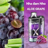  Vapgo Bar X Aloe Grape - Pod 1 Lần Có Sạc 12000 Hơi 