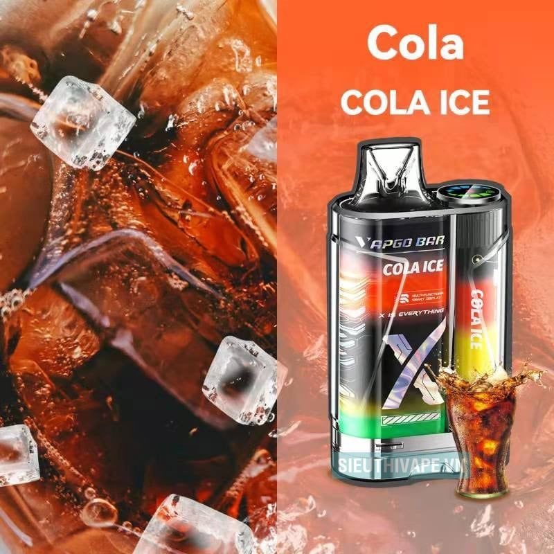  Vapgo Bar X Cola Ice - Pod 1 Lần Có Sạc 12000 Hơi 