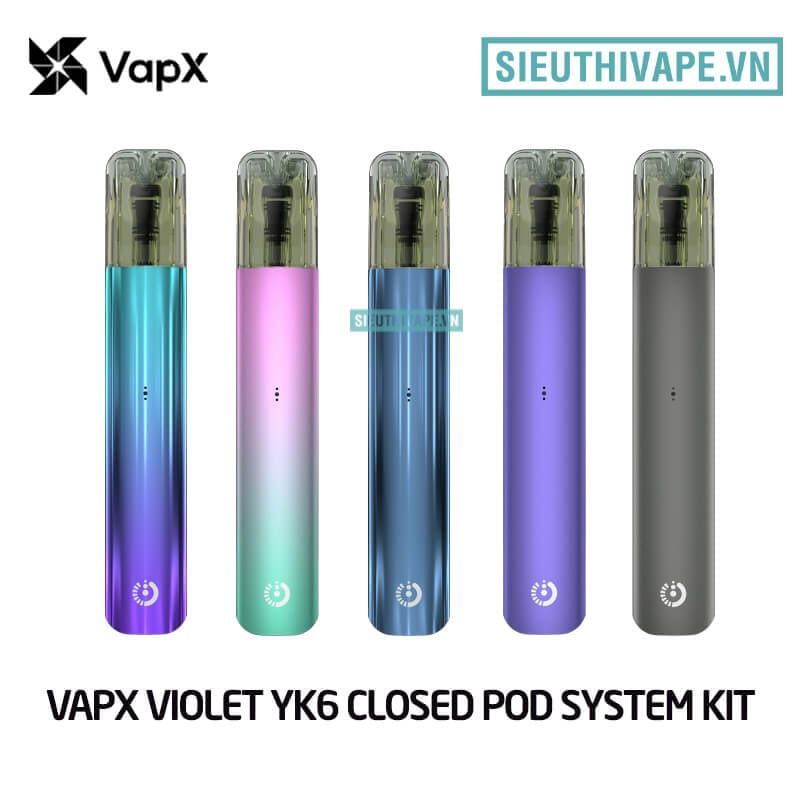  Vapx Violet YK6 Pod System Kit - Chính Hãng 