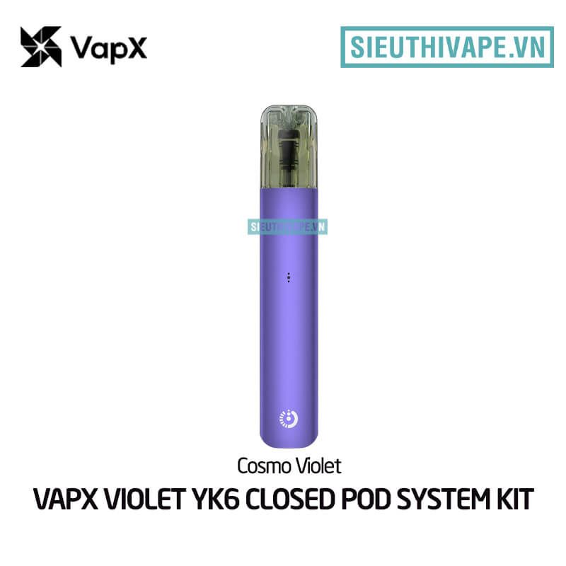  Vapx Violet YK6 Pod System Kit - Chính Hãng 