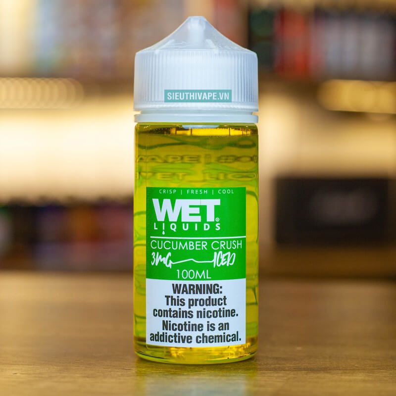  Wet Iced Cucumber Crush 100ml - Tinh Dầu Vape Mỹ 