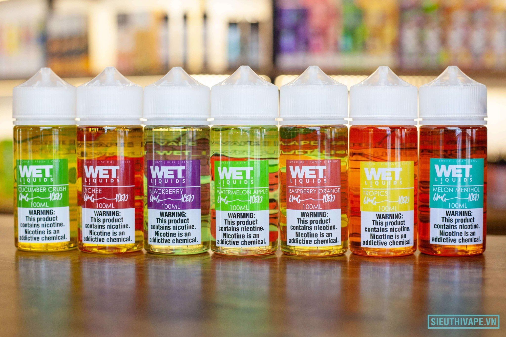  Wet Iced Watermelon Apple 100ml - Tinh Dầu Vape Mỹ 