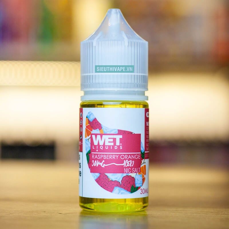  Wet Iced Salt Raspberry Orange 30ml - Tinh Dầu Salt Nic Mỹ 