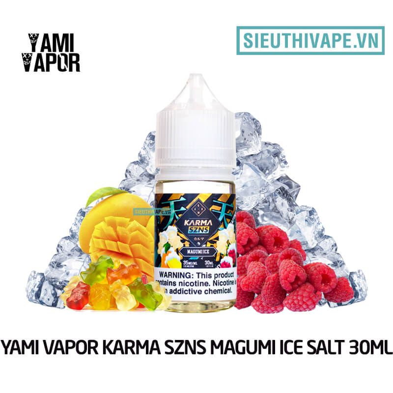  Yami Vapor Karma SZNS Magumi Ice Salt 30ml - Tinh Dầu Saltnic Mỹ 
