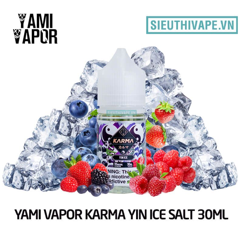  Yami Vapor KARMA Yin Ice Salt 30ml - Tinh Dầu Saltnic Mỹ 