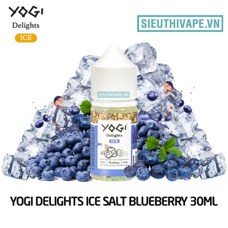  Yogi Delights Blueberry Ice Salt Nic 30ml - Tinh Dầu Salt Nic Mỹ 