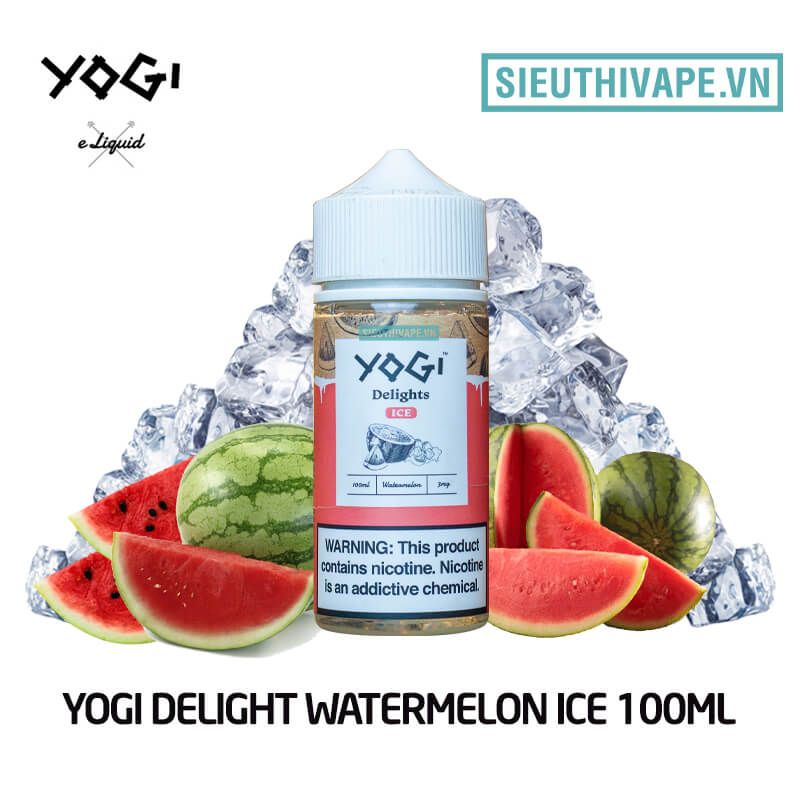  Yogi Delights Watermelon Ice 100ml - Tinh Dầu Vape Mỹ 