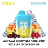  Yoxy Wave Cherry Peach Lemonade - Pod 1 Lần Có Sạc 9000 Hơi 