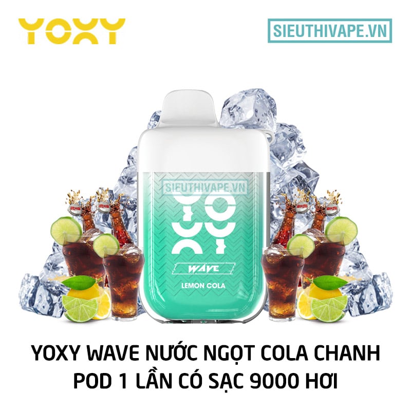 Yoxy Wave 9000 Hơi Nước Ngọt Cola Chanh giá tốt