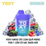  Yoxy Wave Mixed Berries - Pod 1 Lần Có Sạc 9000 Hơi 