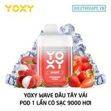  Yoxy Wave Strawberry Lychee - Pod 1 Lần Có Sạc 9000 Hơi 