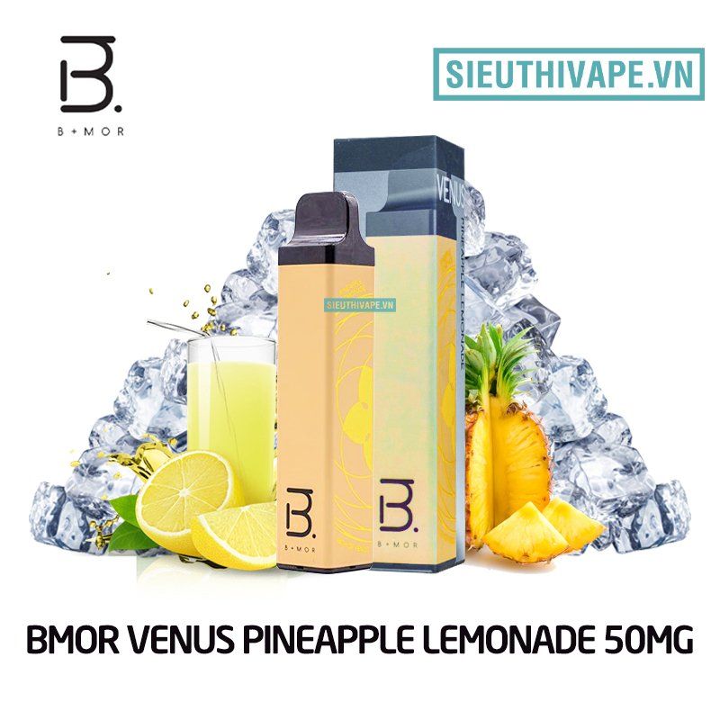  Bmor Vape Venus Pineapple Lemonade 50mg - Disposable Pod Dùng 1 Lần 