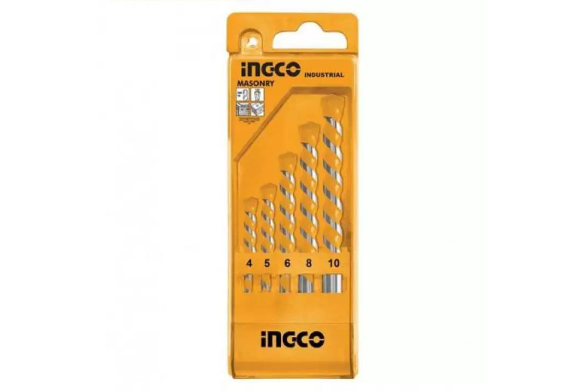 Bộ 5 Mũi Khoan Bê Tông Đuôi Trơn INGCO AKD3051