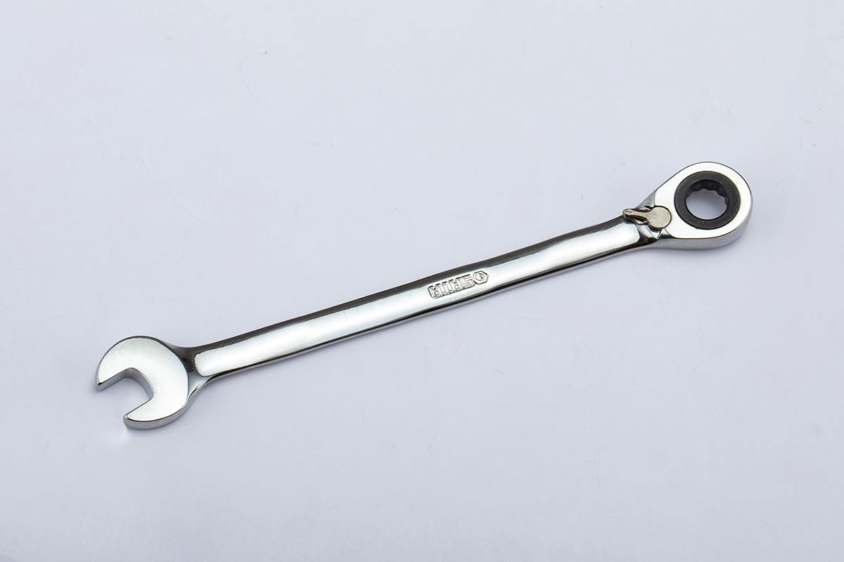 Cờ lê vòng miệng tự động đảo chiều 8mm, thép crom sata 46601