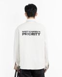  PRIORITY OVERSIZED SHIRT (WHITE) 