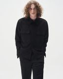  MAVERIK® SUEDE POCKET SHIRT ( BLACK ) 