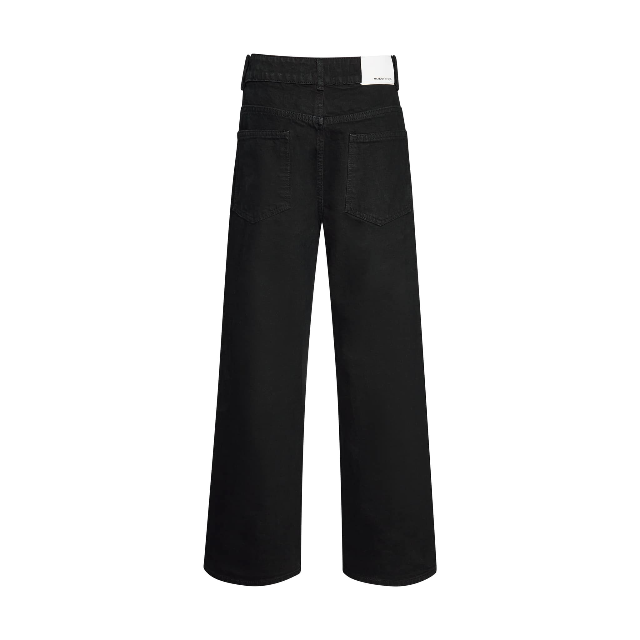  Basic Straight Jeans ( Black ) 