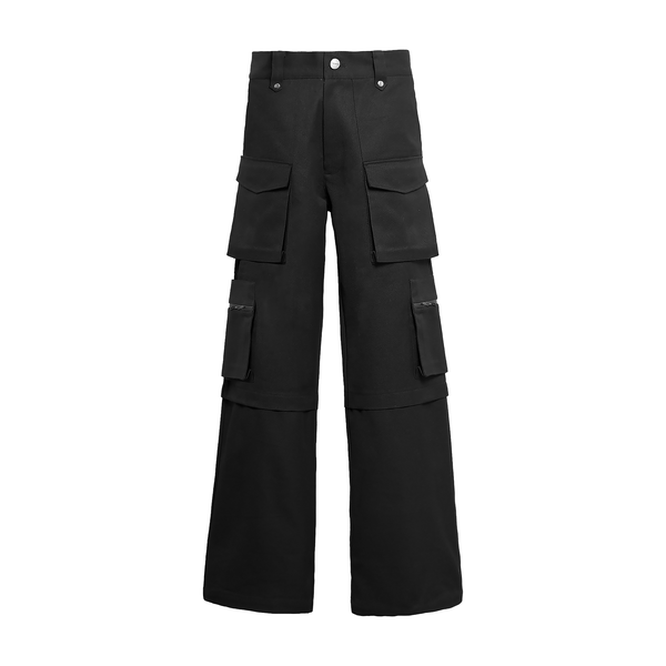 CANVAS BAGGY CARGO PANTS (BLACK) MAVERIK STUDIO