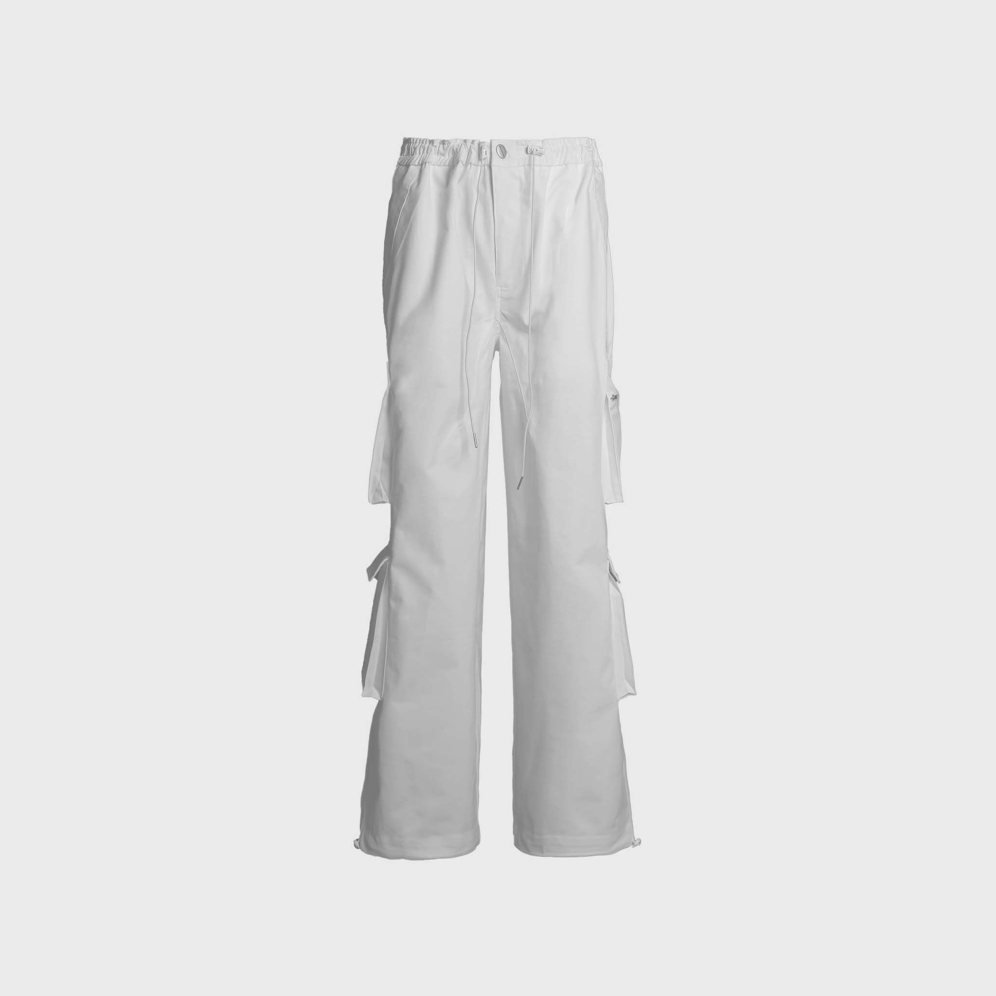 Kaki Baggy Cargo Pants ( White ) – MAVERIK STUDIO Kaki Baggy Cargo Pants ( White ) – Maverik Studio