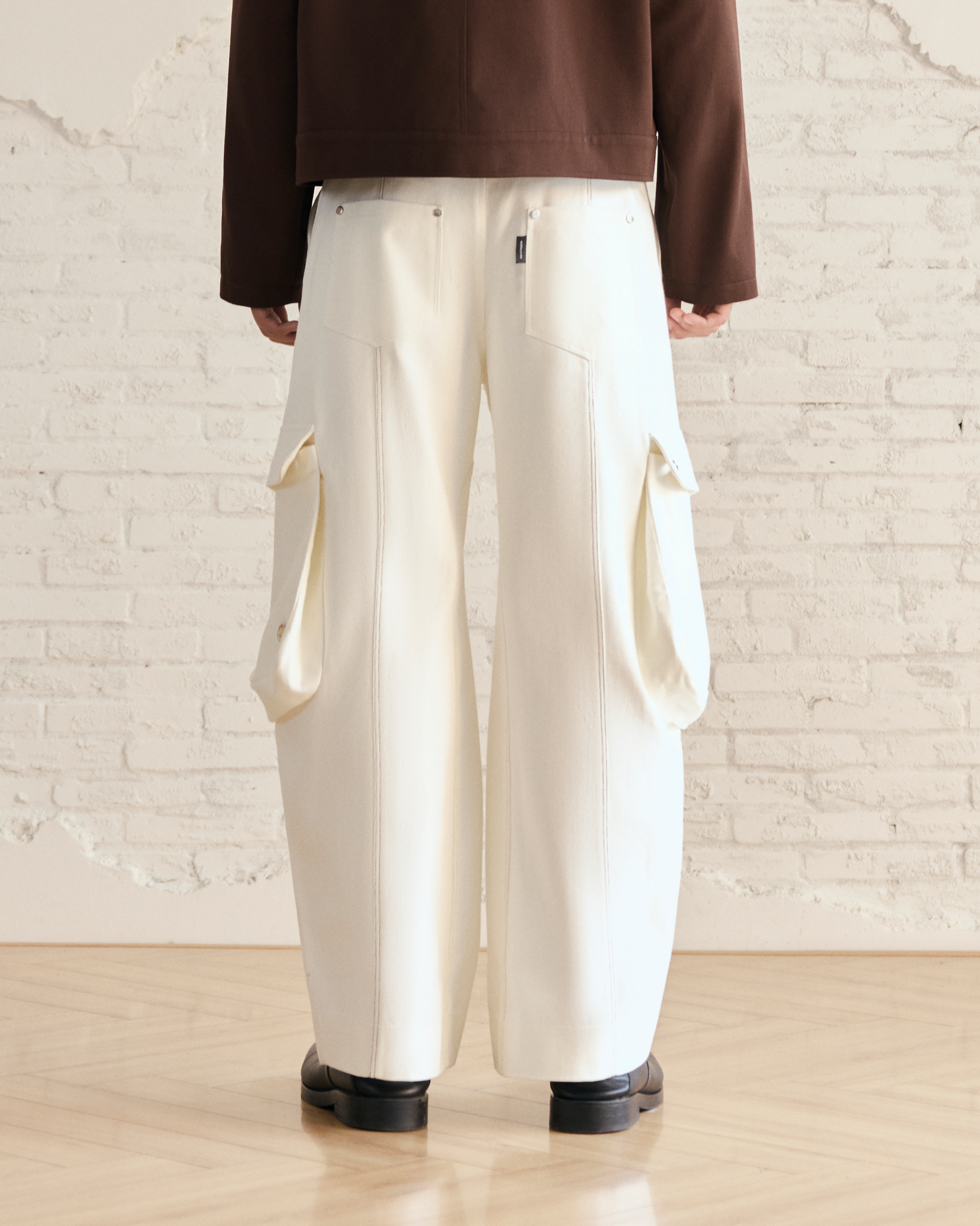  MAVERIK® BAGGY CARGO PANTS ( CREAM ) 